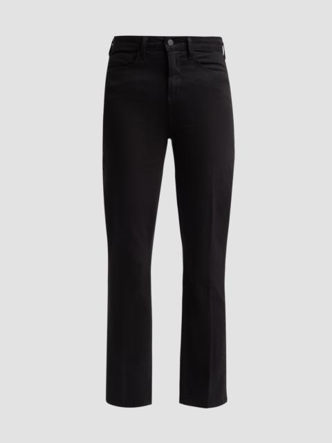 L'AGENCE Women's Celestia High-Rise Slim-Fit Crop Jeans - Noir