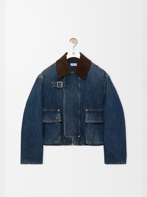 Loewe Short parka in denim