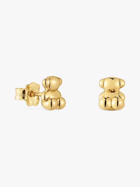 TOUS 18K solid gold bear Earrings Bold Bear