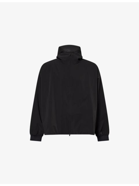 ESSENTIALS Logo-Print Hooded Soft-Shell Anorak