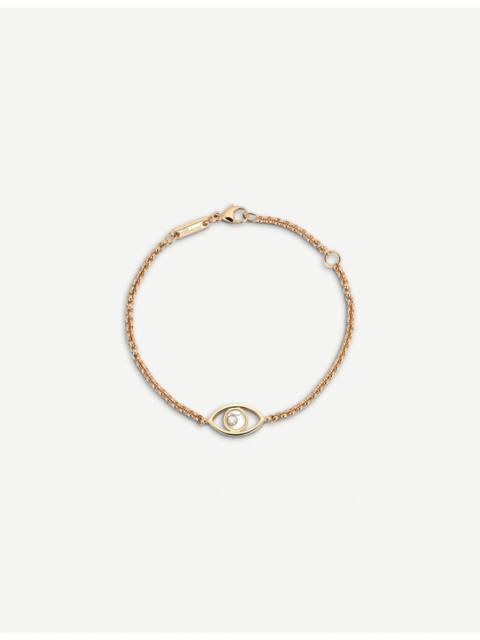 Chopard 행복한 다이아몬드 아이콘 18캐럿 로즈골드와 다이아몬드 브레이슬릿