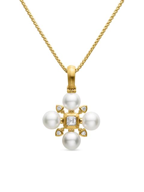 DAVID YURMAN Women's Renaissance Pearl Necklace in 18K Yellow Gold - Akoya Wht Pearl