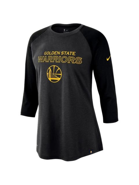 Nike NBA GS Warriors Wordmark raglan-sleeve T-shirt