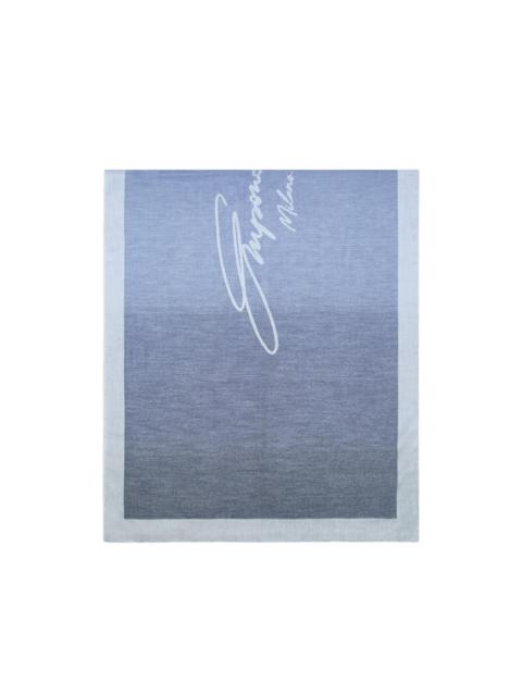 EMPORIO ARMANI border logo scarf