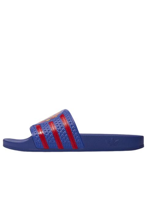 adidas adidas x Manchester United Trefoil Slides 'Royal Blue Mufc Red' KH7146
