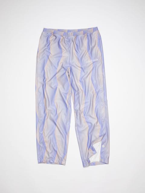 Print trousers - Blue/beige