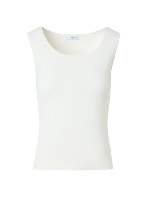 AKRIS Women's Knit Scoopneck Tank - Cream