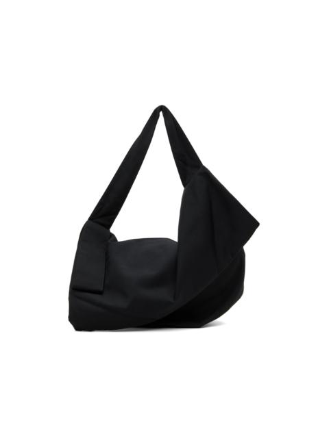 Y's Black Asymmetric Shoulder Bag