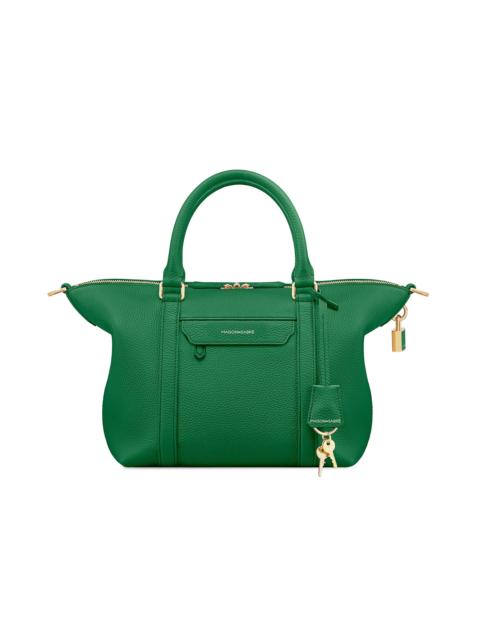 MAISON de SABRÉ Women's Small Leather Crossbody Weekender Bag - Emerald Green
