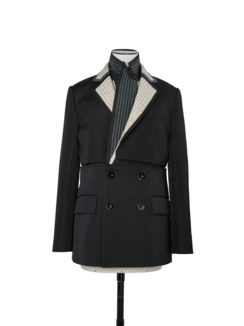 sacai Double-Faced Silk Cotton x Doeskin Jacket