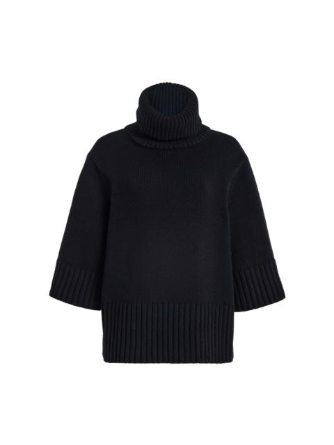 MICHAEL KORS COLLECTION Funnel-Neck Cashmere Sweater black