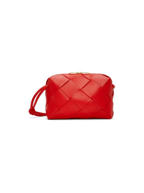 Bottega Veneta Red Small Cassette Camera Bag