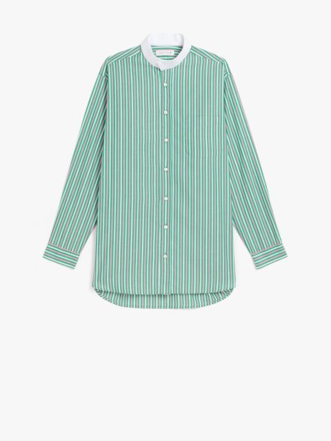 ROMA GREEN & PINK STRIPE BUTTON DOWN SHIRT