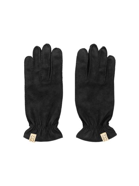 visvim LEATHER GLOVES BLACK