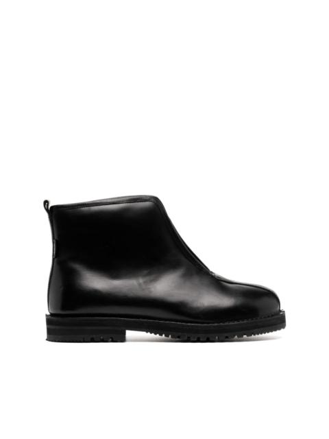 Suicoke zip-up leather ankle boots