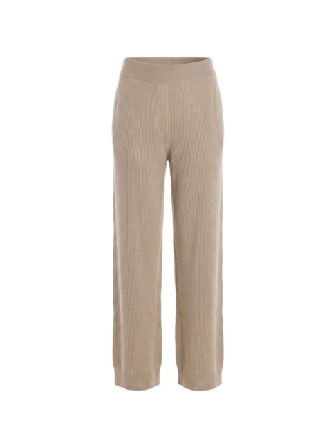 Brunello Cucinelli ribbed-knit cashmere trousers