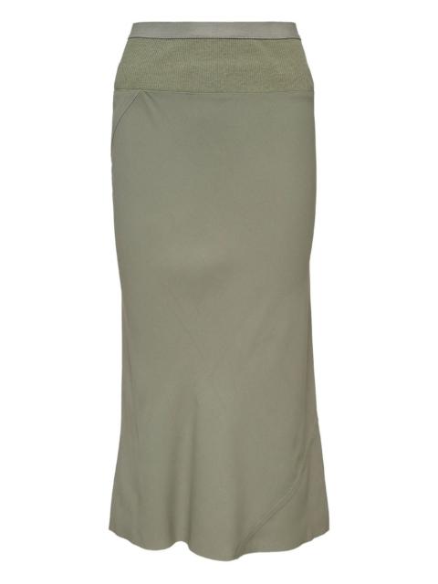 Rick Owens ribbed-waistband midi skirt
