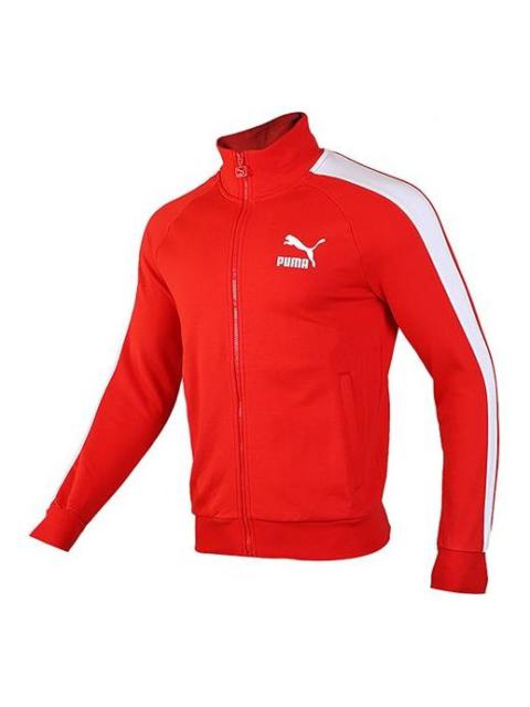 PUMA PUMA Iconic Minimalistic Casual Stand Collar Jacket Red 595976-11