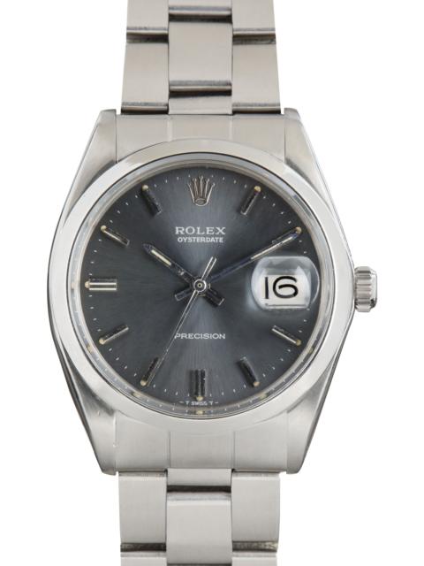 ROLEX Vintage Rolex Oysterdate Ref 6694 Slate Dial