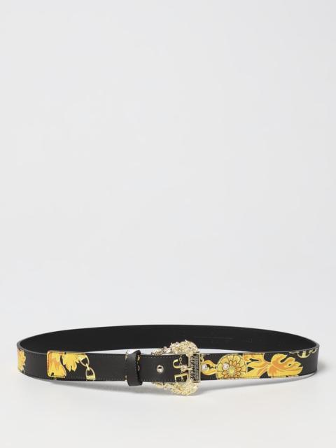 VERSACE JEANS COUTURE Baroque Versace Jeans Couture belt in saffiano synthetic leather