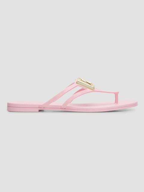 Dolce & Gabbana Women's Logo Jelly Sandals - Pink