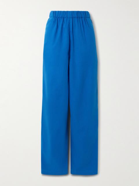 MARRAKSHI LIFE Palazzo Cotton-blend Wide-leg Pants