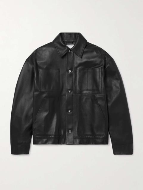 Panelled Leather Jacket