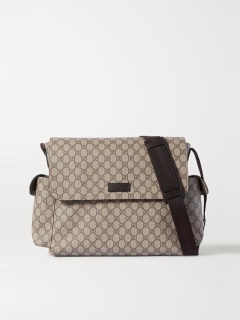 GUCCI Ophidia printed coated-canvas diaper bag