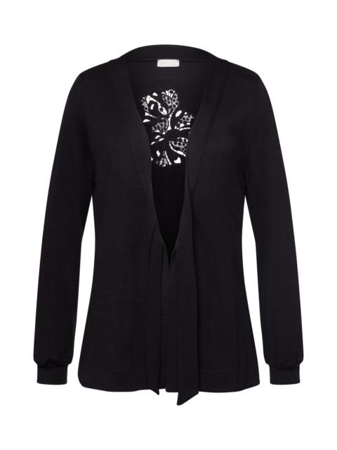 HANRO Marlene Wool Blend Front-Tie Cardigan
