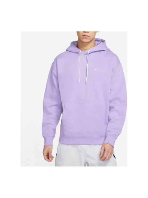 Nike Men's Nike Logo Embroidered Solid Color Fleece Lined Purple DA0316-563