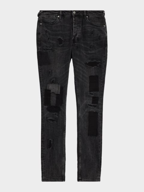 Ksubi Men's Neo-Nostalgia Van Winkle Led Rockstar Repair Skinny Jeans
