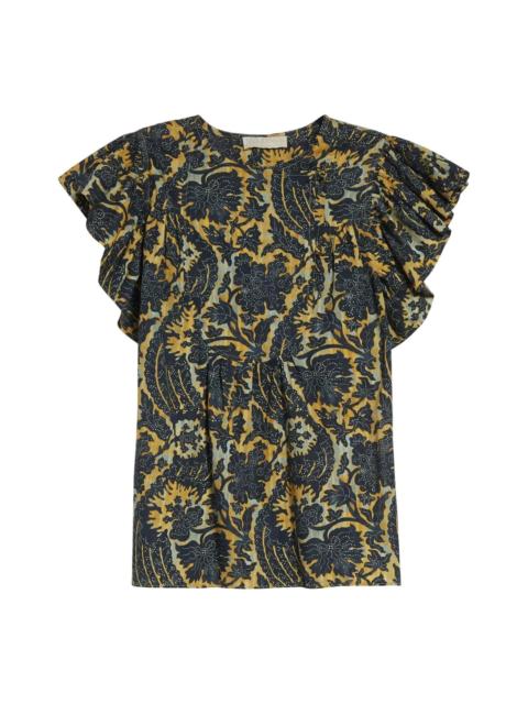 Sienna Flutter Sleeve Top