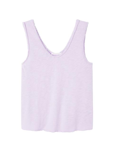 American Vintage Sonoma raw-edge vest top