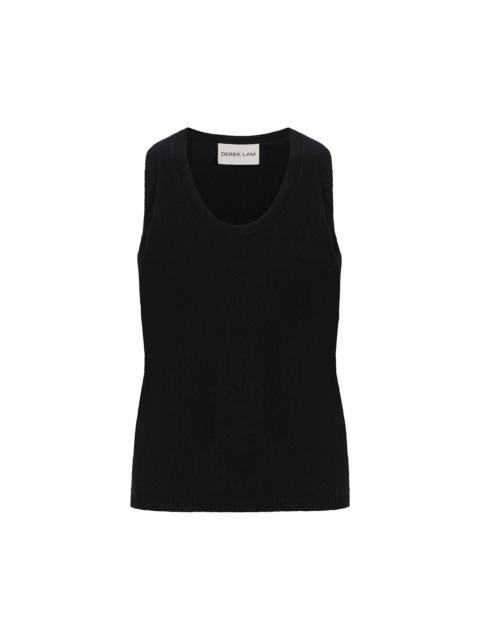 DEREK LAM 10 CROSBY GRAYSON KNIT TANK