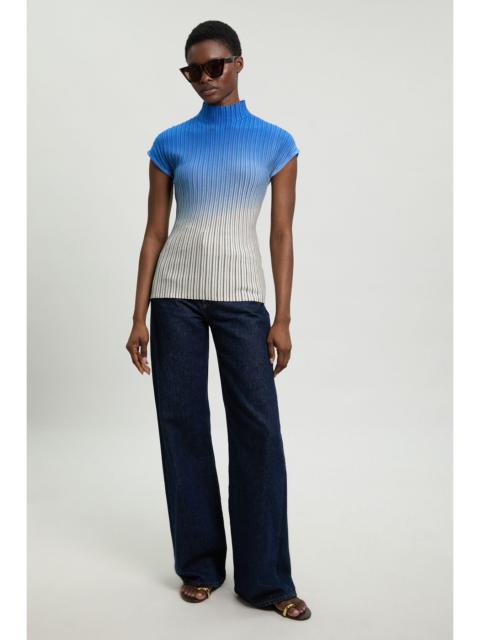 KAREN MILLEN Dip Dye Detail Knitted High Neck Top