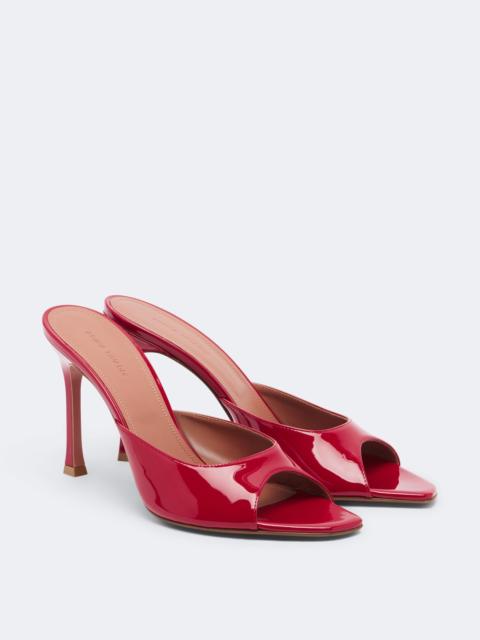 Amina Muaddi Alexa patent leather mules