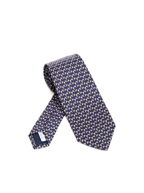 FERRAGAMO club-print silk tie