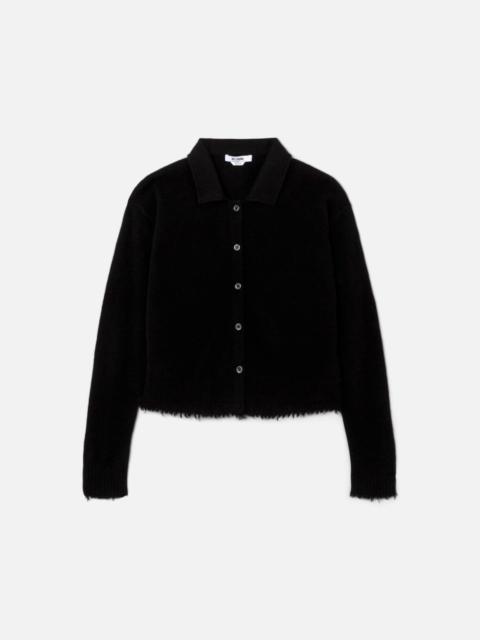 RE/DONE The Loose Polo Cardigan - Black