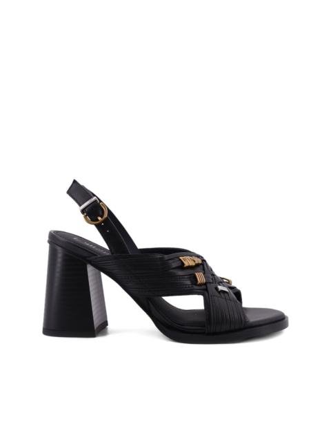 PINKO woven-detail heeled sandals