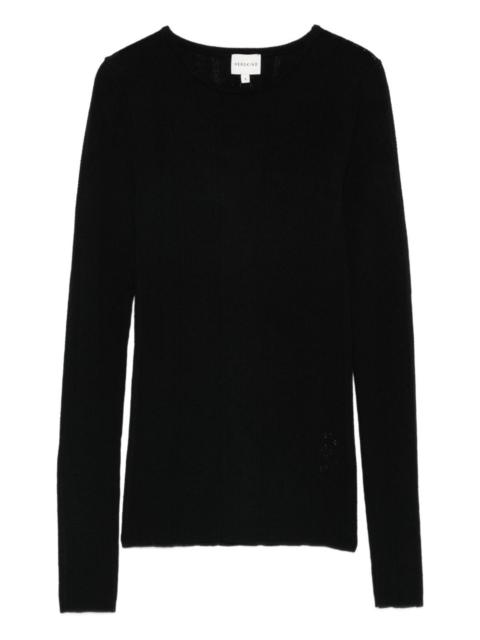 HERSKIND crew-neck knitted long-sleeved T-shirt