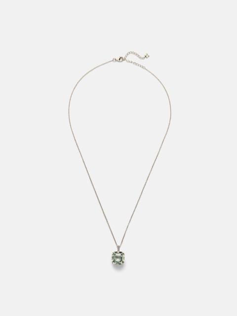 MATEO 14kt gold necklace with green amethyst and diamonds