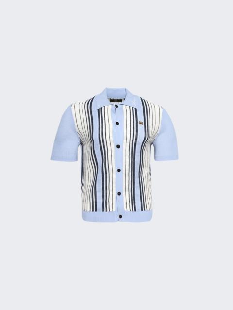 AMIRI Script Stripe Shirt Ashley Blue