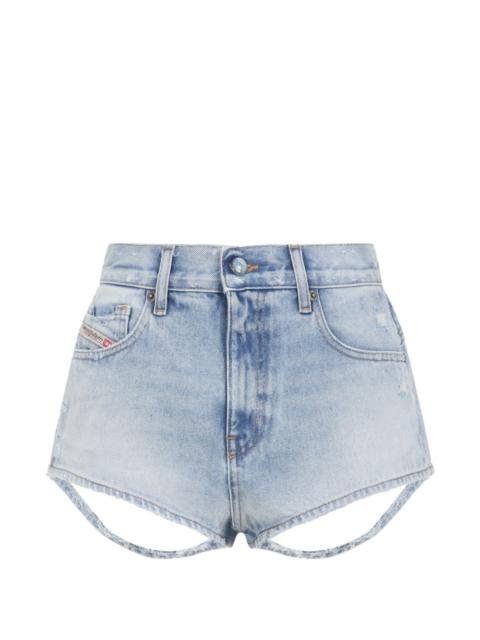 Diesel distressed cutout shorts