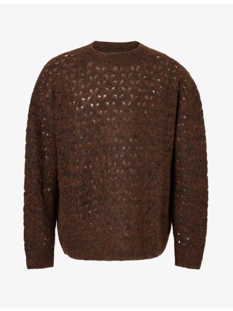 REPRESENT Vandal Brand-Patch Wool-Blend Jumper
