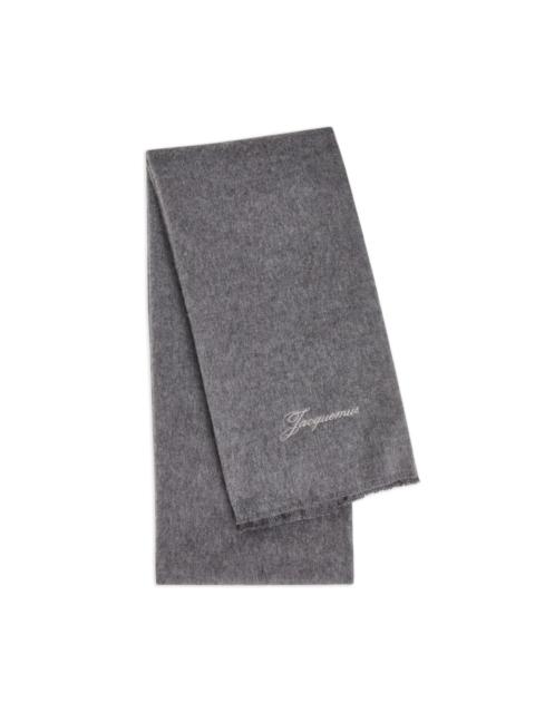 JACQUEMUS logo-detail scarf