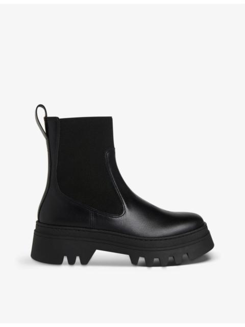 WHISTLES Hatton chunky-soled leather Chelsea boots