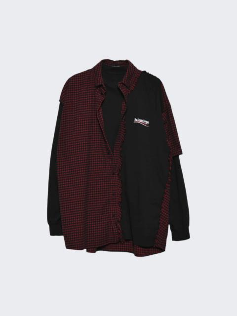 BALENCIAGA Patched Shirt Red