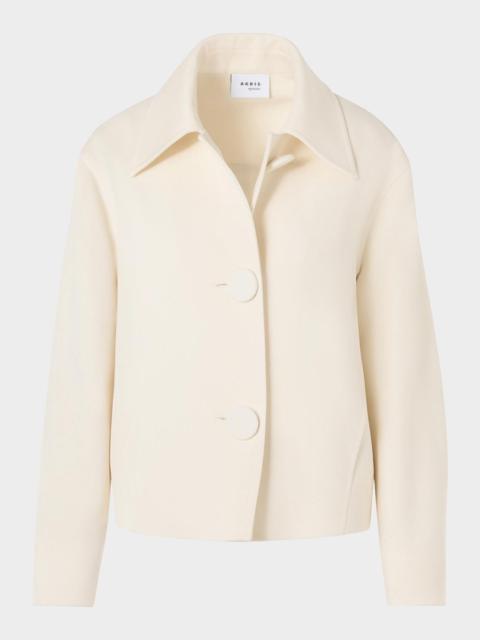 AKRIS Wool Single-Breasted Short Jacket