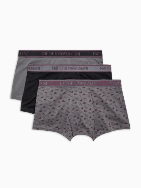 Three-pack of boxer briefs with core logo waistband