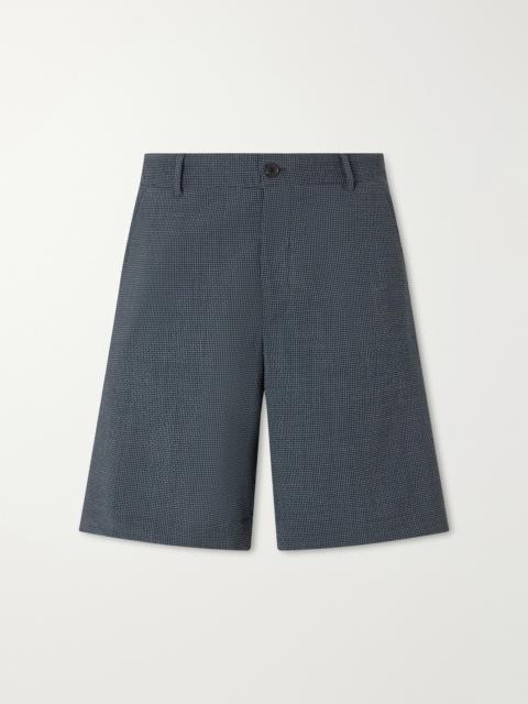 Paul Smith Checked Wool-Blend Seersucker Shorts